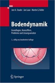 Cover of: Bodendynamik by Jost A. Studer, Jan Laue, Martin Koller