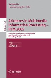 Cover of: Advances in Multimedia Information Processing - PCM 2005 by 