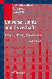 Universal Joints and Driveshafts by Seherr-Thoss, Hans Christoph Graf von