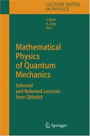 Cover of: Mathematical Physics of Quantum Mechanics by 