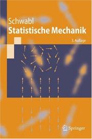 Cover of: Statistische Mechanik (Springer-Lehrbuch)