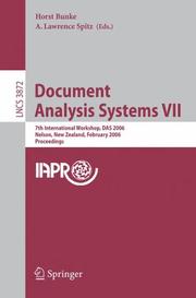 Cover of: Document Analysis Systems VII | 