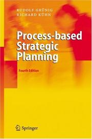 Cover of: Process-based Strategic Planning