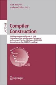 Cover of: Compiler Construction by 
