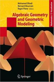Cover of: Algebraic Geometry and Geometric Modeling (Mathematics and Visualization)