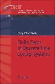 Cover of: Finite Zeros in Discrete Time Control Systems