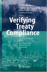 Cover of: Verifying Treaty Compliance: Limiting Weapons of Mass Destruction and Monitoring Kyoto Protocol Provisions