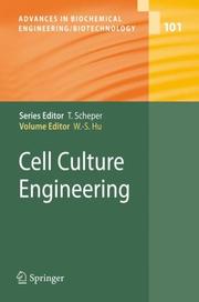 Cover of: Cell Culture Engineering (Advances in Biochemical Engineering / Biotechnology)