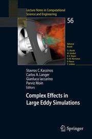 Cover of: Complex Effects in Large Eddy Simulations (Lecture Notes in Computational Science and Engineering)