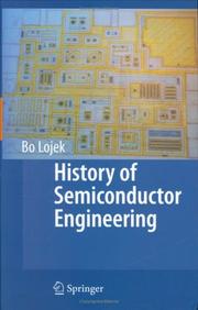 Cover of: History of Semiconductor Engineering by Bo Lojek
