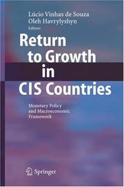 Cover of: Return to Growth in CIS Countries: Monetary Policy and Macroeconomic Framework
