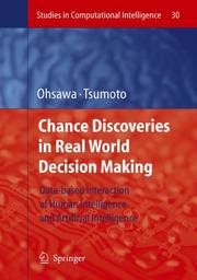 Cover of: Chance Discoveries in Real World Decision Making | 