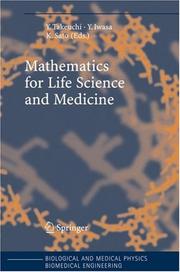 Mathematics for life science and medicine by Y. Takeuchi