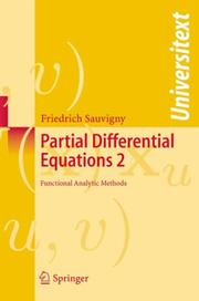 Cover of: Partial Differential Equations 2 | Friedrich Sauvigny