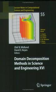 Cover of: Domain Decomposition Methods in Science and Engineering XVI (Lecture Notes in Computational Science and Engineering)