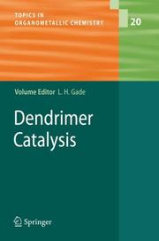 Cover of: Dendrimer Catalysis