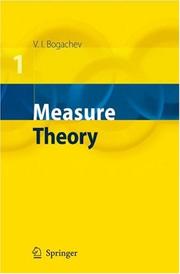 Measure Theory by V.I. Bogachev