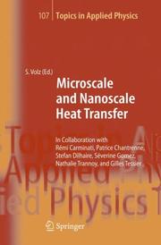 Cover of: Microscale and Nanoscale Heat Transfer (Topics in Applied Physics) | R. Carminati