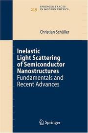 Cover of: Inelastic Light Scattering of Semiconductor Nanostructures