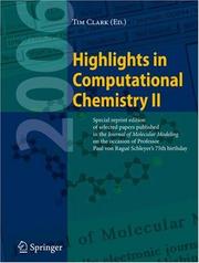 Cover of: Highlights in Computational Chemistry II by Tim Clark