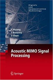 Cover of: Acoustic MIMO Signal Processing (Signals and Communication Technology)