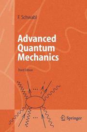 Cover of: Advanced quantum mechanics