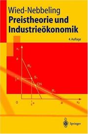 Cover of: Preistheorie und Industrieökonomik (Springer-Lehrbuch)