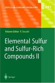 Cover of: Elemental Sulfur and Sulfur-Rich Compounds II by Ralf Steudel