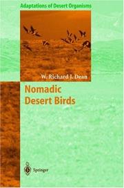 Cover of: Nomadic Desert Birds (Adaptations of Desert Organisms)