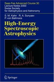 Cover of: High-energy spectroscopic astrophysics by Steven Michael Kahn