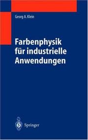 Cover of: Farbenphysik für industrielle Anwendungen