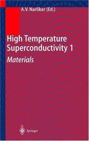 Cover of: High Temperature Superconductivity 1 by A.V. Narlikar