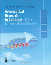 Cover of: Aeronautical Research in Germany | Ernst  Heinrich Hirschel