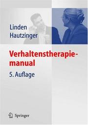 Cover of: Verhaltenstherapiemanual