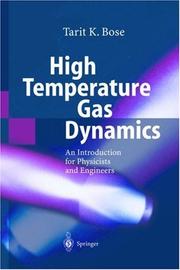 Cover of: High temperature gas dynamics