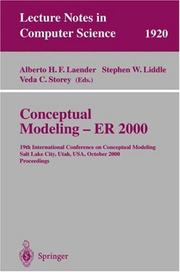 Cover of: Conceptual Modeling - ER 2000 | 