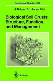 Cover of: Biological Soil Crusts: Structure, Function, and Management (Ecological Studies)