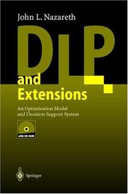 Cover of: DLP and extensions: an optimization model and decision support system