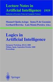 Cover of: Logics in Artificial Intelligence: European Workshop, JELIA 2000 Malaga, Spain, September 29 - October 2, 2000 Proceedings (Lecture Notes in Computer Science)