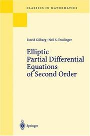 Cover of: Elliptic Partial Differential Equations of Second Order by David Gilbarg, Neil S. Trudinger