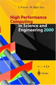 Cover of: High Performance Computing in Science and Engineering 2000 by 
