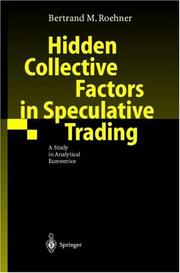 Cover of: Hidden Collective Factors in Speculative Trading: A Study in Analytical Economics