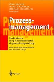 Cover of: Prozessmanagement. Ein Leitfaden zur prozessorientierten Organisationsgestaltung.