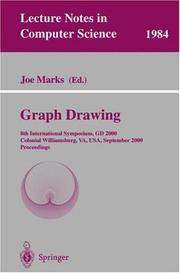 Cover of: Graph Drawing by Joe Marks