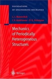 Cover of: Mechanics of Periodic Structures by L.I. Manevitch, I.V. Andrianov, V.G. Oshmyan