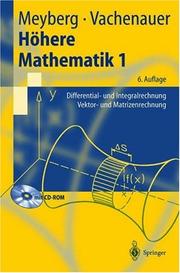 Cover of: Höhere Mathematik 1 by Kurt Meyberg, Peter Vachenauer