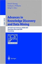 Cover of: Advances in Knowledge Discovery and Data Mining | 