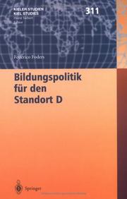 Cover of: Bildungspolitik für den Standort D