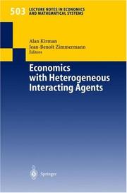 Cover of: Economics with Heterogeneous Interacting Agents (Lecture Notes in Economics and Mathematical Systems) by 