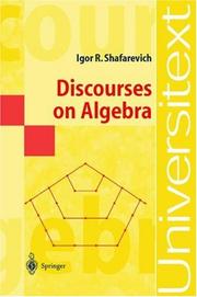 Cover of: Discourses on Algebra